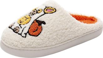 Generic House Slippers for Women Soft Non-Slip Home Slipper Indoor Outdoor Cute Novelty Fuzzy Plush Lined Slippers with Cozy Memory Foam Autumn & Winter Comfo