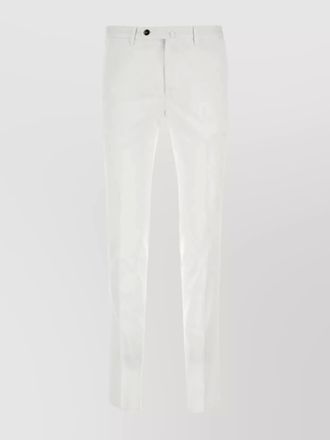 Pantaloni Torino silkochino pant with back slit and belt loops