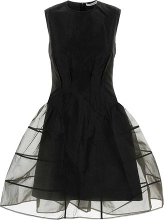 Cecilie Bahnsen Black Organza Mini Dress