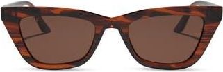 DIFF Eyewear Noelle 50mm Cat Eye Sunglasses in Mahogany Tortoise at Nordstrom Rack