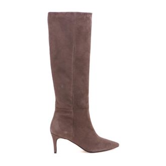 Anna F. Stivale a tubo - Dames - Laarzen met Hak - Bruin - 38 1/2 EU - Leer - Schoenen