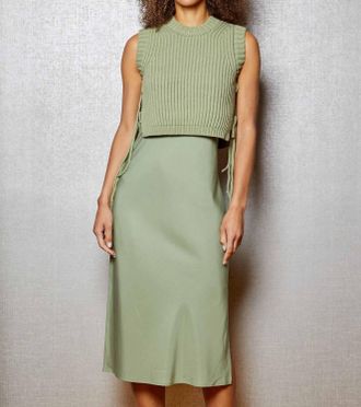 Design History Jess Sleeveless Combo In Matcha