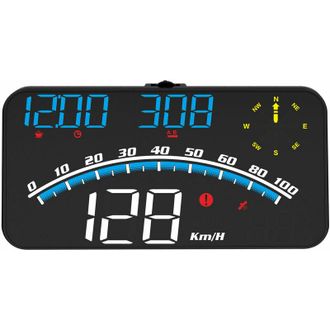 OEM Pantalla Frontal (hud) Para Autom&oacute;viles De 5,5, Proyector Para Parabrisas, Veloc&iacute;metro Digital, Pantalla De Sistema Dual, Luz Azul Y Blanca