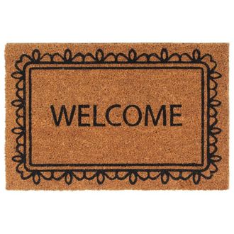 Berkfield Home Door Mat Natural 40x60 cm Tufted Coir in Brown