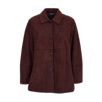Max Mara Smmgocce Jacket - female - Max Mara - Leather Jackets - Red - XS - Jackets