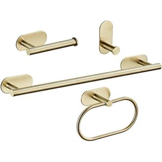 OEM Conjunto De Salle De Bain Dor&eacute;, Porte-serviettes, Porte-serviettes, Porte-papier Toilet, Accesorios De Salle De Bain-crezuo