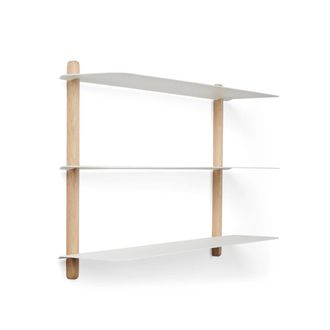 Gejst Nivo Wandregal A, Eiche hell / weiss