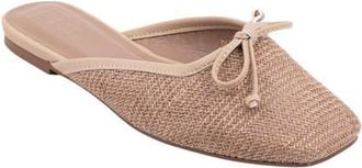Shushop Andrea Slide Flat in Natural Woven at Nordstrom, Size 7.5