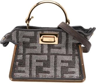 Fendi Pre-owned Handbags, female, Gray, Size: ONE SIZE Pre-owned Top Handle Bag