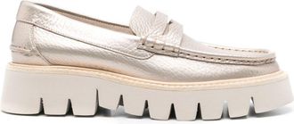 Pedro Garcia Sebas leather platform loafers - women - Leather - 42 - Gold