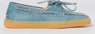 Paia Copenhagen Mocassini da barca in denim di cotone con suola in gomma