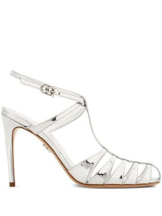 Ferragamo Sandali con tacco a stiletto 90mm - Argento
