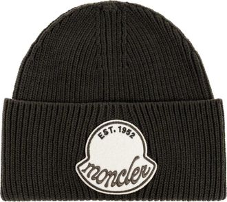 Moncler Wollen muts - Heren - Hoeden - Bruin - ONE Size - Wol - Accessoires