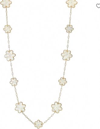 ASHA Oversized Eadie Necklace In White