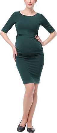 Kimi + Kai Priya Body-Con Maternity/Nursing Dress in Forest Green at Nordstrom, Size X-Small
