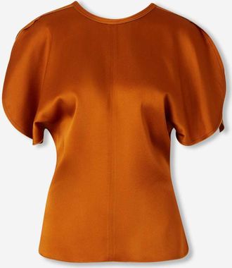 Victoria Beckham Draped Satin Blouse