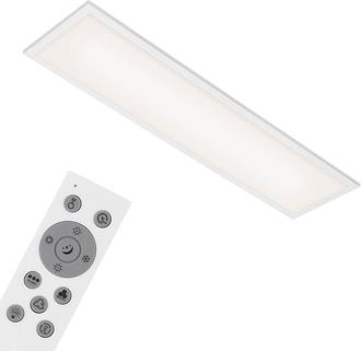 Briloner Plafoniera Led Rgb, Plafoniera Led Cct, Ultra Piatta, Dimmerabile, Cambio Colore, Telecomando, Bianco Caldo, Bianco Neutro, Bianco Freddo, 1000x250x66