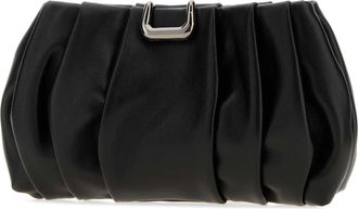 Brunello Cucinelli Womens Black Leather Clutch Nero Borse A Mano