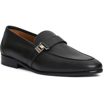 Bruno Magli Arlo Loafer in Black Tumbled at Nordstrom Rack, Size 11.5