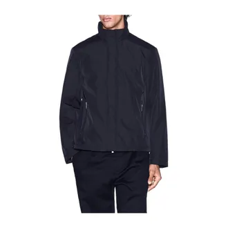 A|X Armani Exchange Light Jackets, male, Blue, 2XL, Full zip jacket