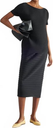 Liviana Conti Ribbed Knit Top In Black