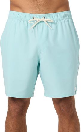 O'Neill Lennox Hermosa Solid Volley Swim Trunks in Canal Blue at Nordstrom, Size Xx-Large