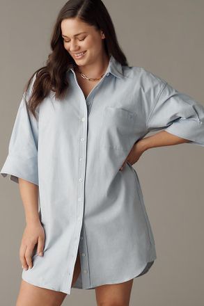 Maeve The Mabel Short-Sleeve Shirt Dress by Maeve
