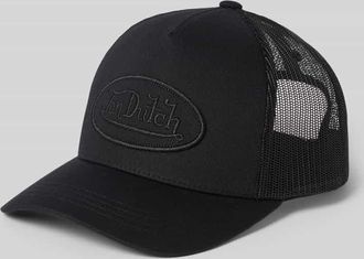 Von Dutch Trucker Cap mit Logo-Stitching in Black, Gr&ouml;&szlig;e 1
