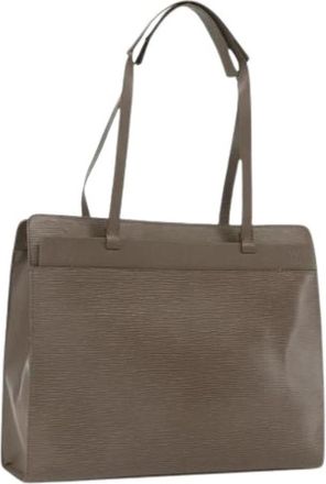 Louis Vuitton Pre-owned Tote Bags, female, Gray, Size: ONE SIZE Pre-owned Leather Tote Bag