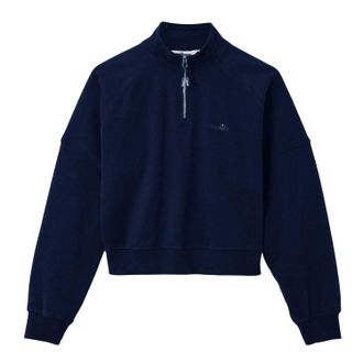 Ellesse Dames Carrera Quarter Zip Sweatshirt (Marineblauw)