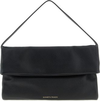 Elisabetta Franchi Logo Shoulder Bag Borse A Spalla E Tracolla Nero-Donna