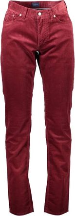 GANT Kleding - Heren - Slim Fit Broeken - Rood - W30 L34 - Broeken