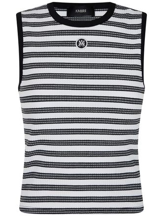 Amiri Amiri Ma Stripe Rib Jersey Tank Tee