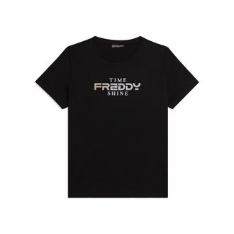 Freddy T-shirt Comfort Fit con Logo FREDDY e Slogan Time Shine