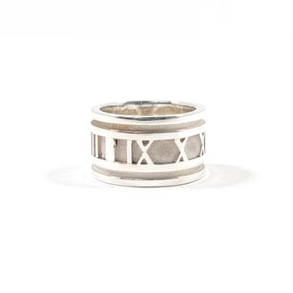 Tiffany & Co. Atlas Silver Silver 925 Band Ring (Pre-Owned)