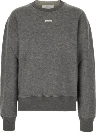Alexander McQueen Stijlvolle Sweatshirts voor een Trendy Look - Heren - Ronde hals truien - Grijs - M - Wol - Truien & Vesten