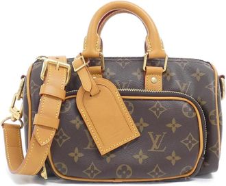 Louis Vuitton Marron Coated Canvas Boston Bag (Pre-Owned)