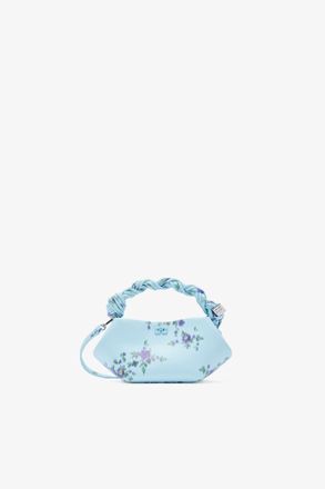 Ganni Iced Aqua Mini Bou Bag in Printed Blue
