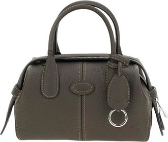Tod's Bauletto Tas - Dames - Handtassen - Grijs - ONE Size - Leer - Tassen