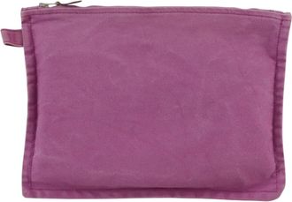 Hermès Bora Bora Purple Canvas Clutch Bag (Pre-Owned)