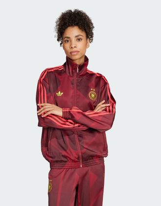 adidas Originals Giacca sportiva bordeaux della Germania-Rosso