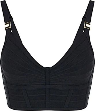 Elisabetta Franchi Maglia - Dames - Tops zonder mouwen - Zwart - L - Tops