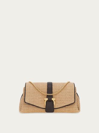 Ferragamo Donna Borsa a tracolla con patta frontale (S) Marrone