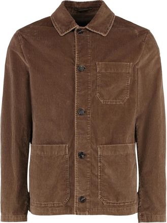Slowear Corduroy Shirt - Heren - Zomerjassen - Bruin - XL - Katoen - Jassen