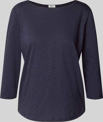 s.Oliver Red Label Regular Fit 3/4-Shirt aus reiner Baumwolle in Marine, Gr&ouml;&szlig;e 34