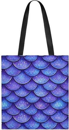 Generic Rainbow Mermaidess Scale Tote Bag for Women Men Shoulder Bags Purses Pouch Handbags