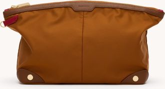 Hammitt Hammitt Nicky Cosmetic Pouch Amber Nylon Gold Lrg