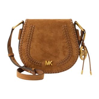 Michael Kors Cross Body Bags, female, Brown, Size: ONE SIZE Josie Saddle Bag