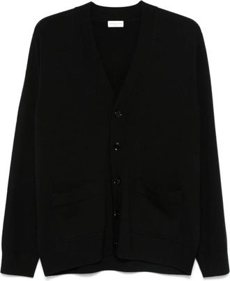 Dries Van Noten Cardigans - Heren - Vesten - Zwart - XL - Wol - Truien & Vesten