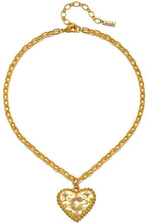 Sequin The Celeste Initial Pendant Necklace in Gold - C at Nordstrom